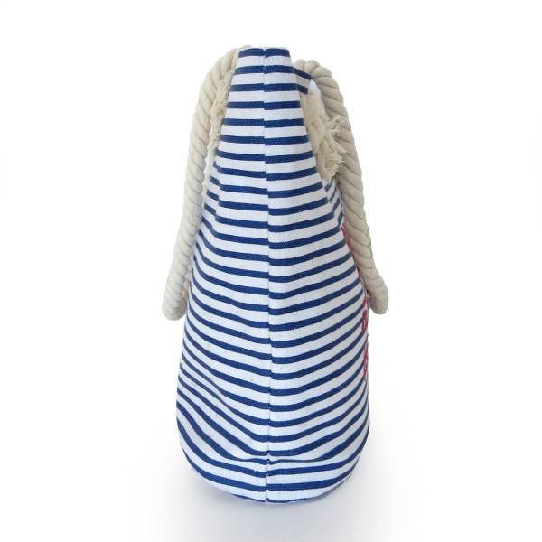 Sonia Originelli City Shopper "Hamburg" maritim gestreift Koordinaten Canvas Fabrikpreis