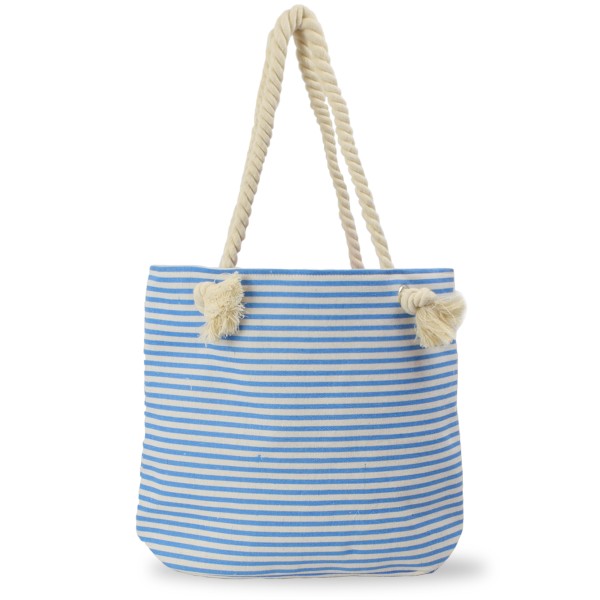 Sonia Originelli City Shopper "Rügen" maritim gestreift Koordinaten Canvas Begrenztes Angebot
