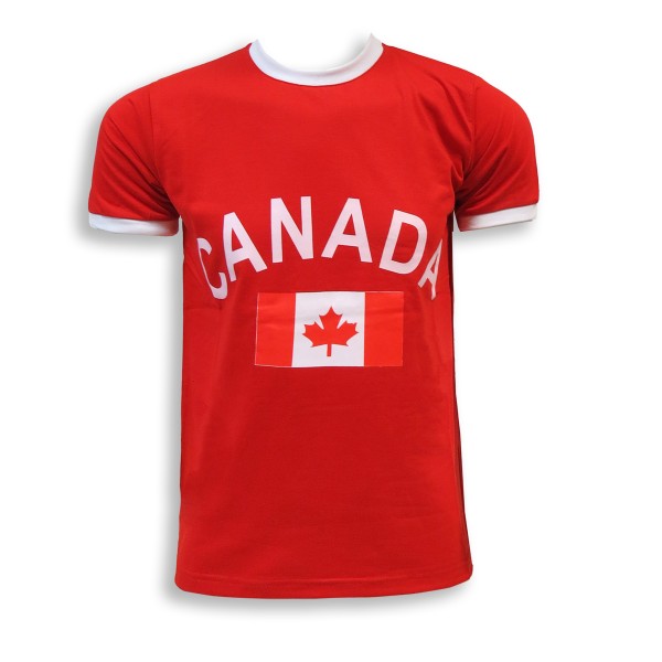 Sonia Originelli Fan-Shirt "Canada" Unisex Fußball WM EM Herren T-Shirt Online Outlet