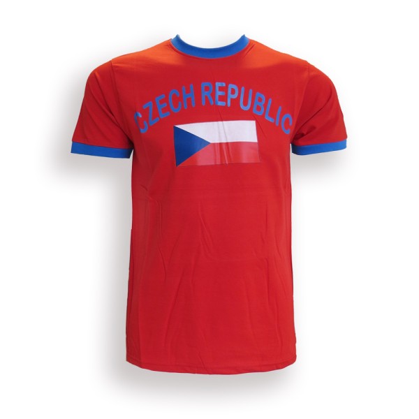 Sonia Originelli Fan-Shirt "Czech Republic" Unisex Fußball WM EM Herren T-Shirt Saisonale Angebote