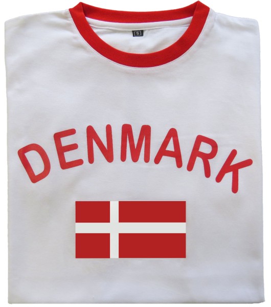 Sonia Originelli Fan-Shirt "Denmark" Unisex Fußball WM EM Herren T-Shirt Räumungsverkauf