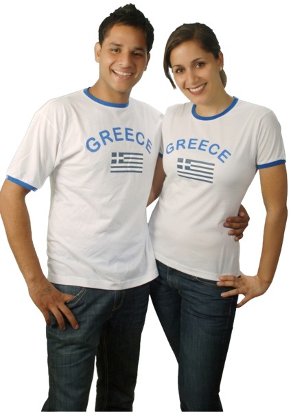 Sonia Originelli Fan-Shirt "Greece" Unisex Fußball WM EM Herren T-Shirt Begrenzte Freigabe