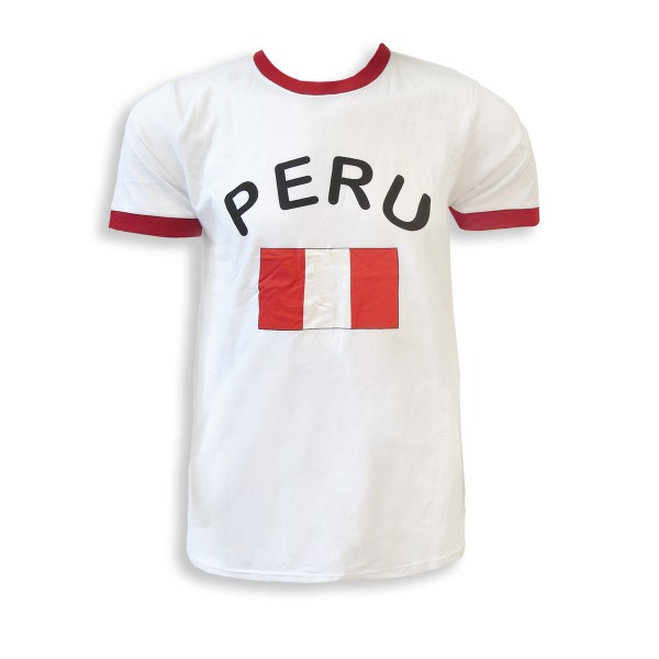 Sonia Originelli Fan-Shirt "Peru" Unisex Fußball WM EM Herren T-Shirt Vierteljährliche Förderung