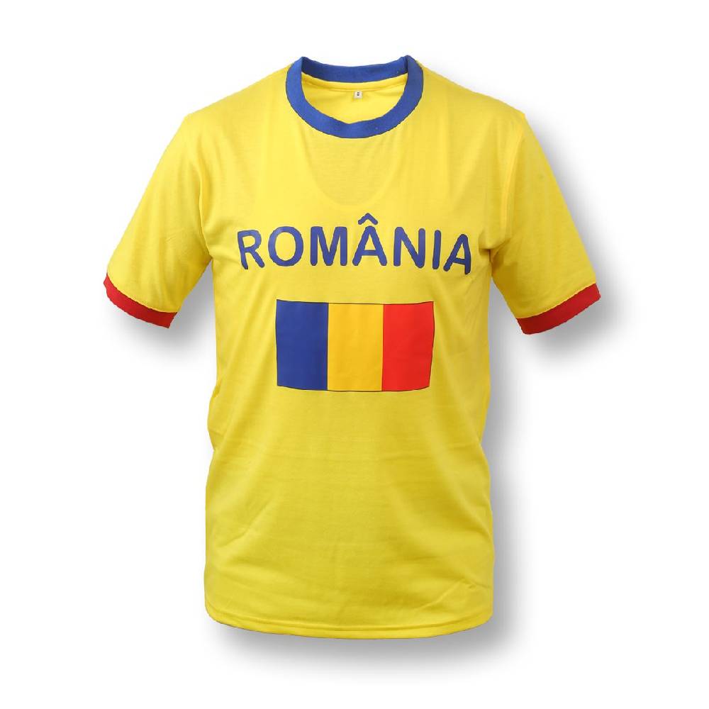 Sonia Originelli Fan-Shirt "Rumänien" Romania Unisex Fußball WM EM Herren T-Shirt Nur noch ein Tag übrig