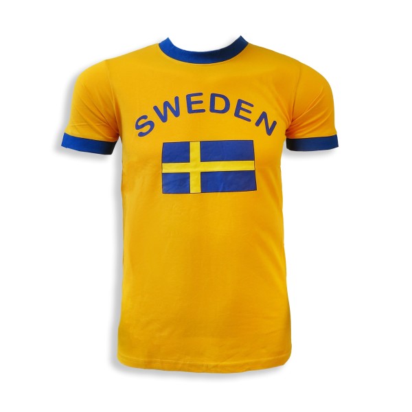Sonia Originelli Fan-Shirt "Sweden" Unisex Fußball WM EM Herren T-Shirt Im Verkauf