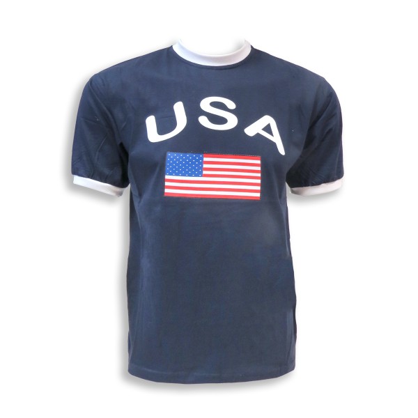 Sonia Originelli Fan-Shirt "USA" Unisex Fußball WM EM Herren T-Shirt Auslauf