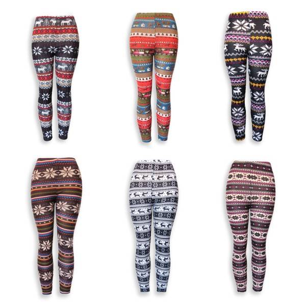 Sonia Originelli Leggins gemustert bunte Motive onesize Damen Limitierter Zeitrabatt
