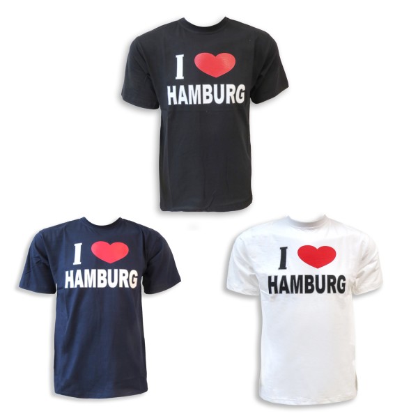Sonia Originelli T-Shirt "I Love Hamburg" Klassisch Baumwolle Preisnachlass
