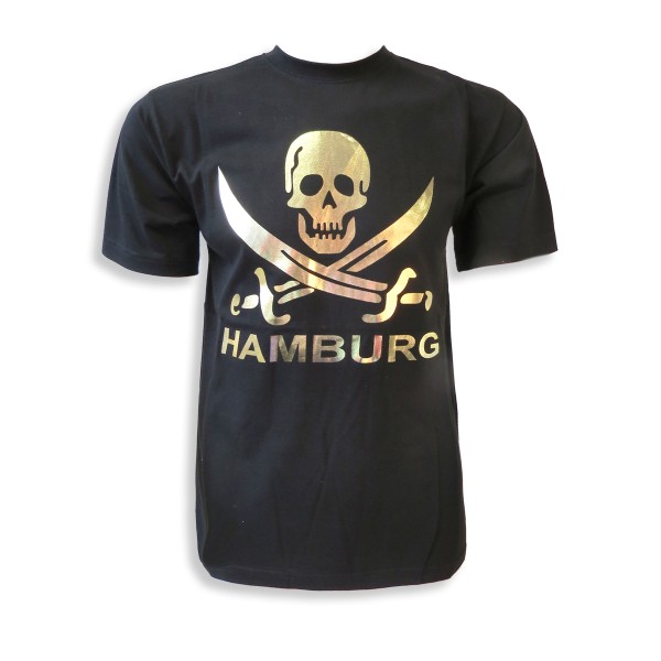 Sonia Originelli T-Shirt "Totenkopf Hamburg" Schwert Skull Cyber Monday