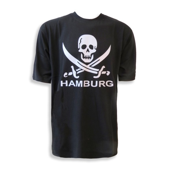 Sonia Originelli T-Shirt "Totenkopf Hamburg" Schwert Skull Cyber Monday