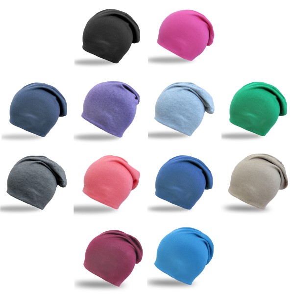 Sonia Originelli Beanie Mütze doppellagig weich und angenehm zu tragen Übergangsmütze weit geschnitten Online Outlet