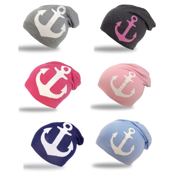Sonia Originelli Beanie Mütze Kind "Anker" Kindermütze Maritim Zeitlich begrenztes Angebot