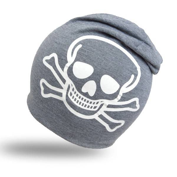 Sonia Originelli Beanie Mütze Kind "Totenkopf" Pirat Kindermütze Sonderangebote