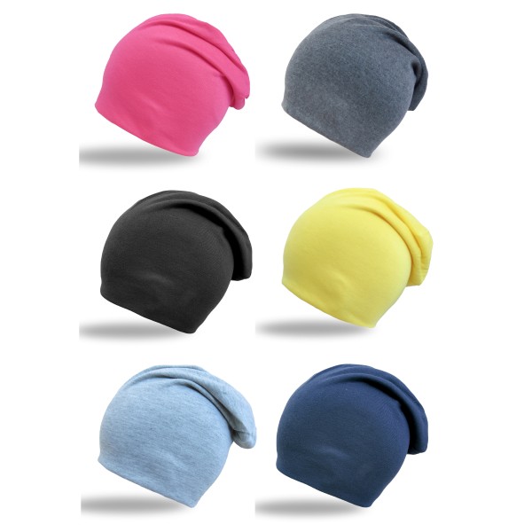 Sonia Originelli Beanie Mütze unifarben Jersey einfarbig leicht und angenehm zu tragen Discount Store für neue Produkte