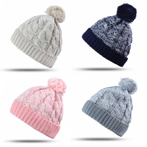 Sonia Originelli Bommelmütze Strickmütze Meliert Winter Uni Black Friday Preise