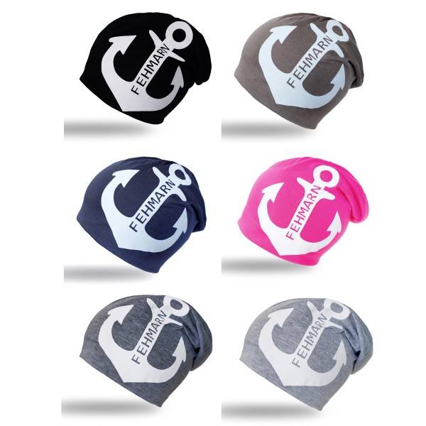 Sonia Originelli City-Beanie "Fehmarn" Anker Mütze Insel Maritim Online