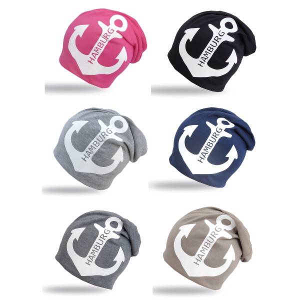 Sonia Originelli City-Beanie "Hamburg" Mütze Anker Maritim Outlet