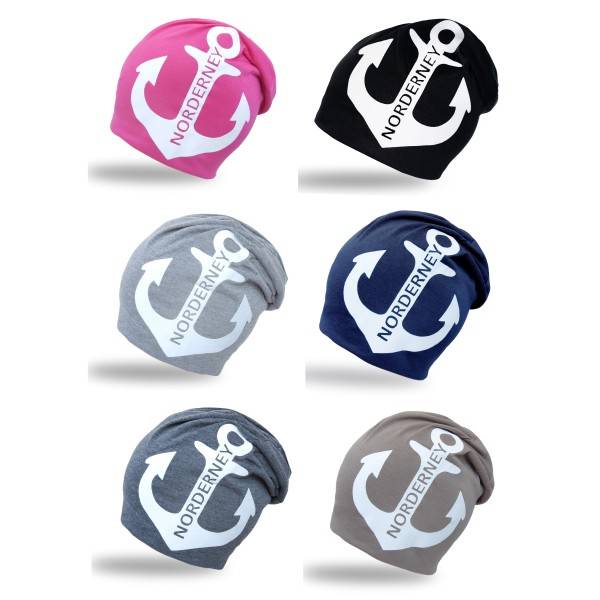 Sonia Originelli City-Beanie "Norderney" Anker Mütze Maritim Verkauf