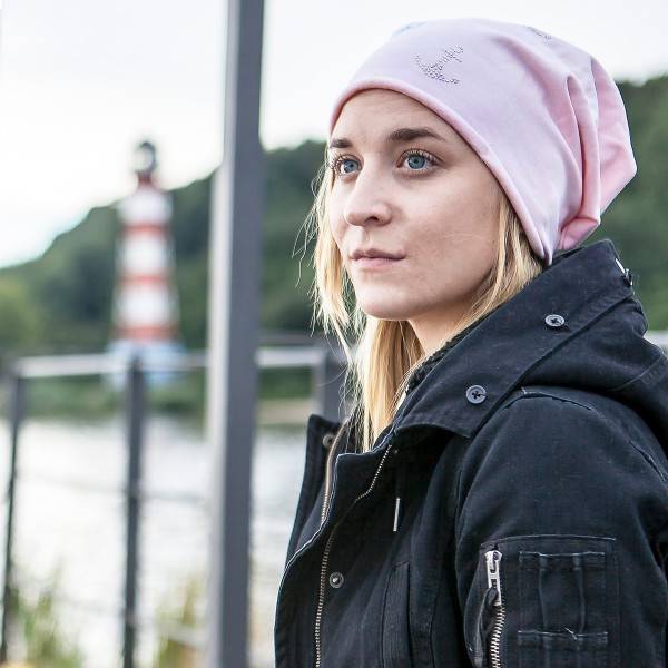 Sonia Originelli Fleece Beanie "Mini Anker Fleece" Strass Mütze Winter Premium Rabatt