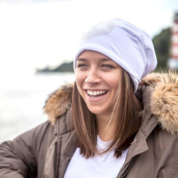 Sonia Originelli Fleece Beanie "Stern Strass" Steinchen Glitzer Übergangsmütze Großer Ausverkauf