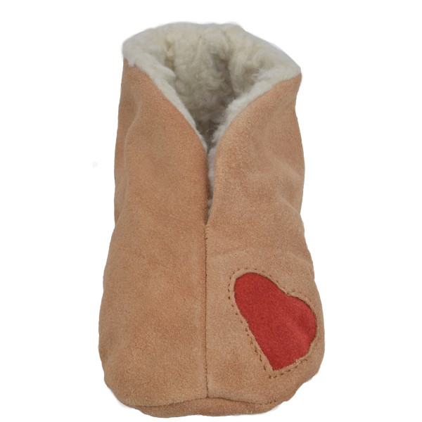 Sonia Originelli Kinder Wildlederhausschuh "Herz" Echt Leder Schluffis Zeitbegrenzte Promotion