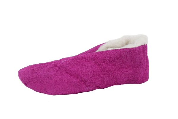 Sonia Originelli Wildlederhausschuh "Basic" Echt Leder Kuschelfell Schluffis Fabrikladen