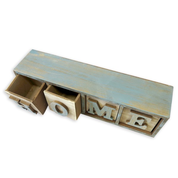 Sonia Originelli Dekoration Box "Home" Shabby Chic Organizer Schublade Schlussverkauf