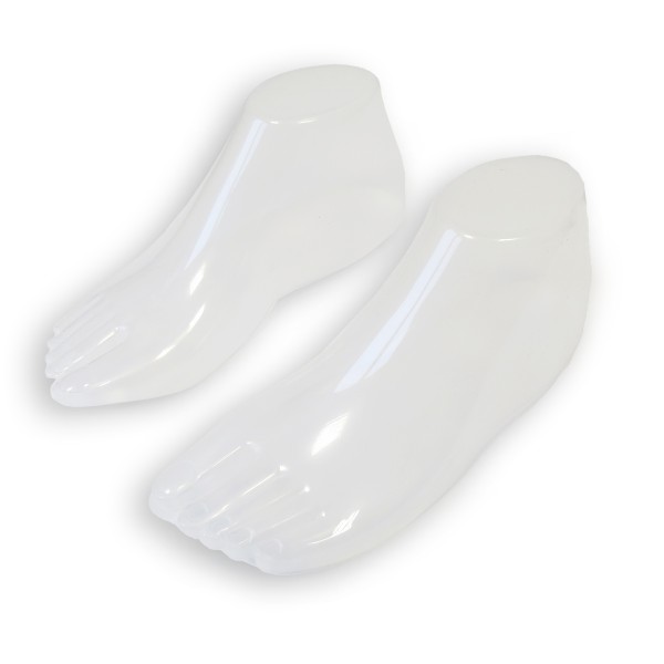 Sonia Originelli Set Fußdisplay Paar Transparent Sockenfuß Schuhe Plastik Top Angebot