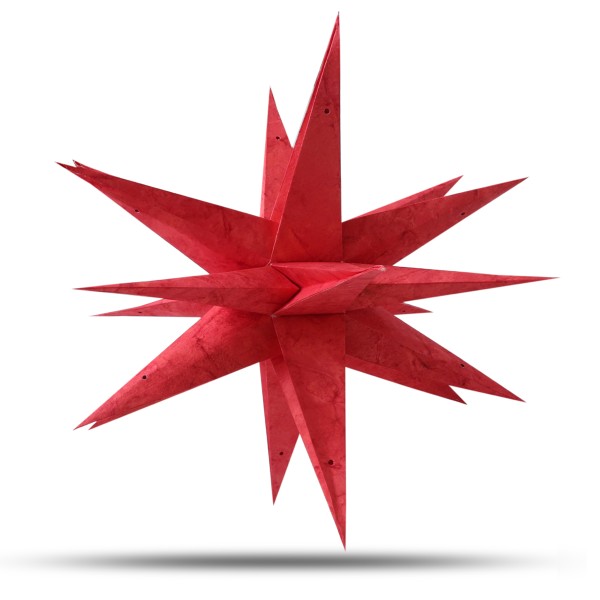 Sonia Originelli Weihnachtsstern 60cm 3D Papier-Stern Weihnachtsdeko Riesige Ersparnisse