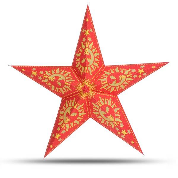 Sonia Originelli Weihnachtsstern 60cm Papier-Stern Weihnachtsdeko Letzte 3 Tage