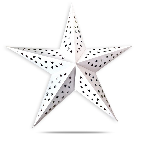 Sonia Originelli Weihnachtsstern 60cm Papier-Stern Weihnachtsdeko Vierteljährliche Förderung