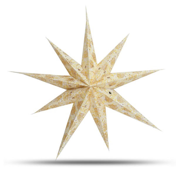 Sonia Originelli Weihnachtsstern 9-Zack Papier-Stern Weihnachtsdeko Sonderangebot