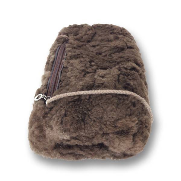Sonia Originelli Muff Lammfell Portemonnaie Tasche Natur Kordel Preisnachlass