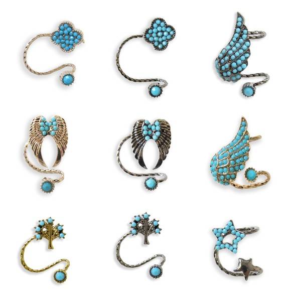 Sonia Originelli Ohrklips Ohrringe Ohrschmuck Türkis Modeschmuck Black Friday