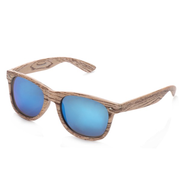 Sonia Originelli Sonnenbrille "Wooden Classic" Verspiegelt Brille Sommer Valentinstagsangebot