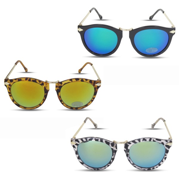 Sonia Originelli Sonnenbrille Verspiegelt Leo Damen Trend Sommer Riesige Rabatte