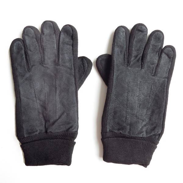 Sonia Originelli Lederhandschuhe mit Strickstulpe und Dehnung unisex gefüttert Outlet