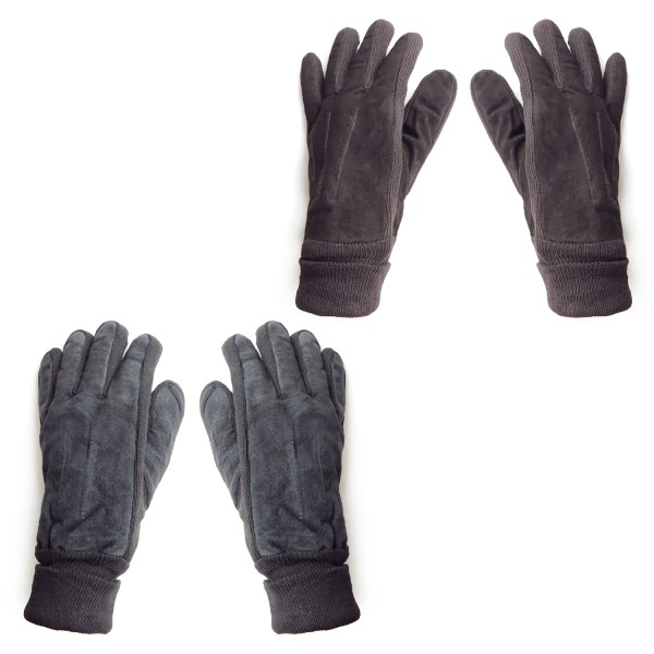 Sonia Originelli Lederhandschuhe mit Strickstulpe und Dehnung unisex gefüttert Outlet