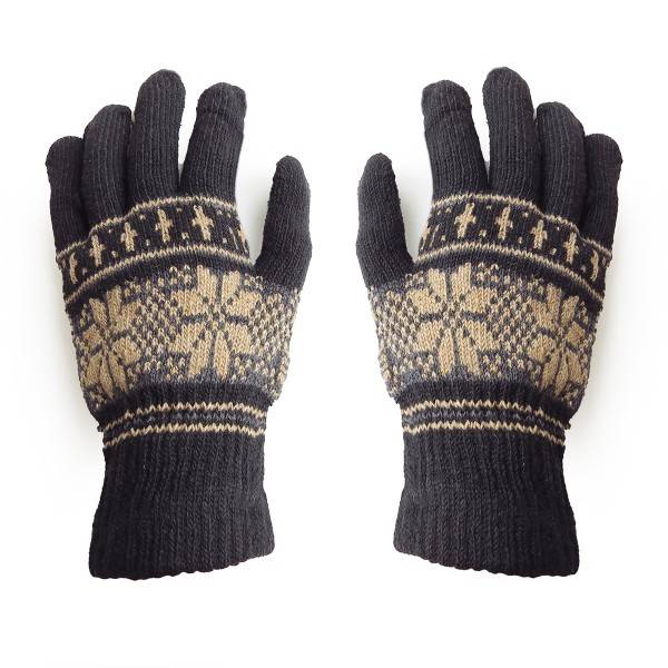 Sonia Originelli Sortiment 12 Paar Strickhandschuhe Stern Muster Norweger Winter Schneeflocken Unisex im Angebot