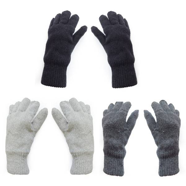 Sonia Originelli Strickhandschuh Halbfinger Daumen Wolle Fleece Winter Unisex Fabrikverkauf