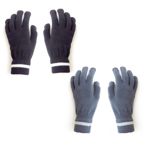 Sonia Originelli Strickhandschuhe Finger Streifen Uni Winter Unisex Kostenloser Versand