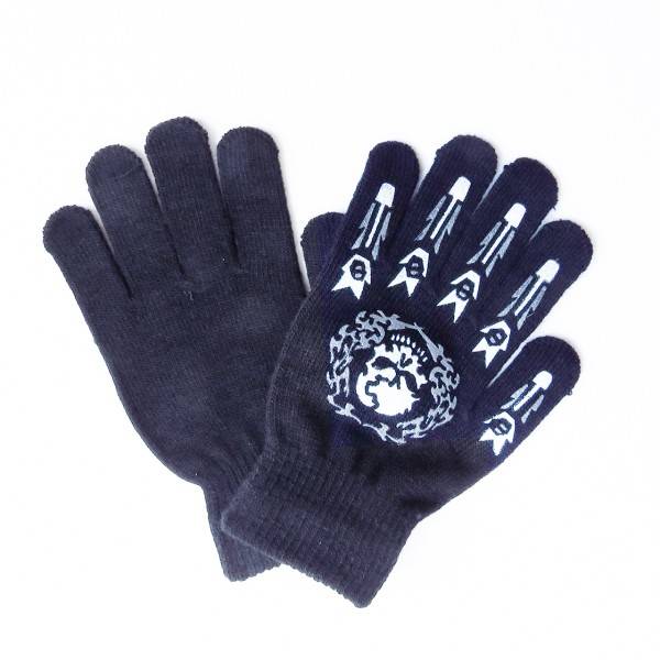 Sonia Originelli Strickhandschuhe Halloween Druck Totenkopf Kostüm Unisex Versandkostenfrei
