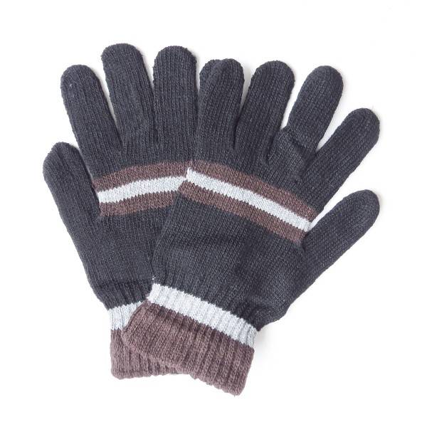 Sonia Originelli Strickhandschuhe Herren Finger Winter Streifen Unisex Großer Ausverkauf