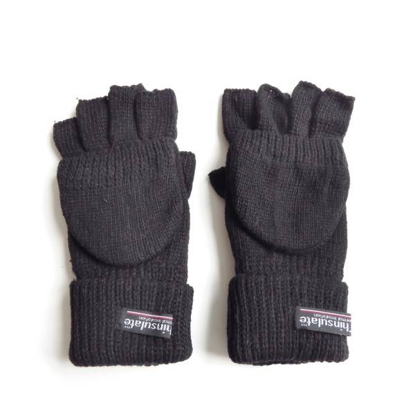 Sonia Originelli Strickhandschuhe Kappe Halbfinger Fäustel Wolle Fleece Flash Sale