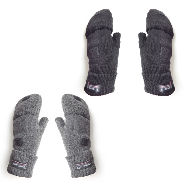 Sonia Originelli Strickhandschuhe Kappe Halbfinger Fäustel Wolle Fleece Flash Sale