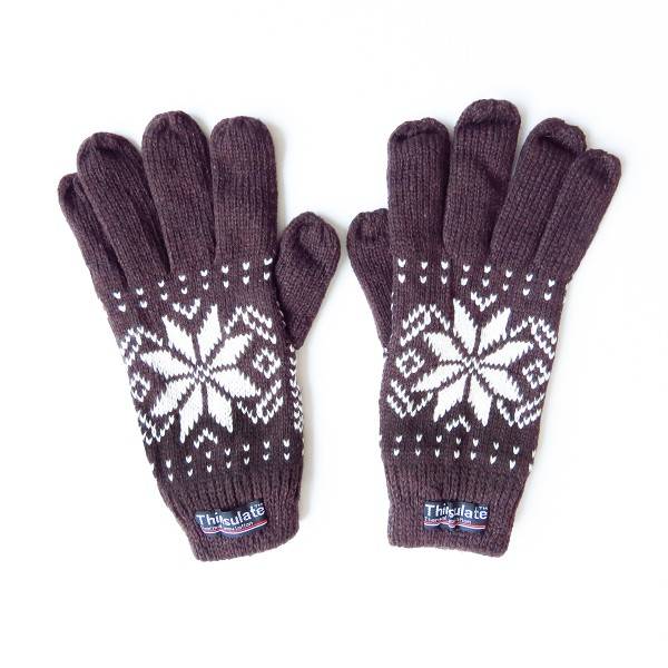 Sonia Originelli Strickhandschuhe Schnee Winter Finger Fleece Schneeflocke Unisex Online Shopping