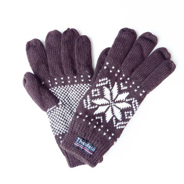 Sonia Originelli Strickhandschuhe Schnee Winter Finger Fleece Schneeflocke Unisex Online Shopping