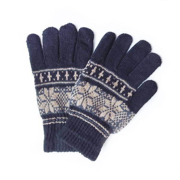 Sonia Originelli Strickhandschuhe Stern Muster Norweger Winter Schneeflocken Unisex Preisnachlass