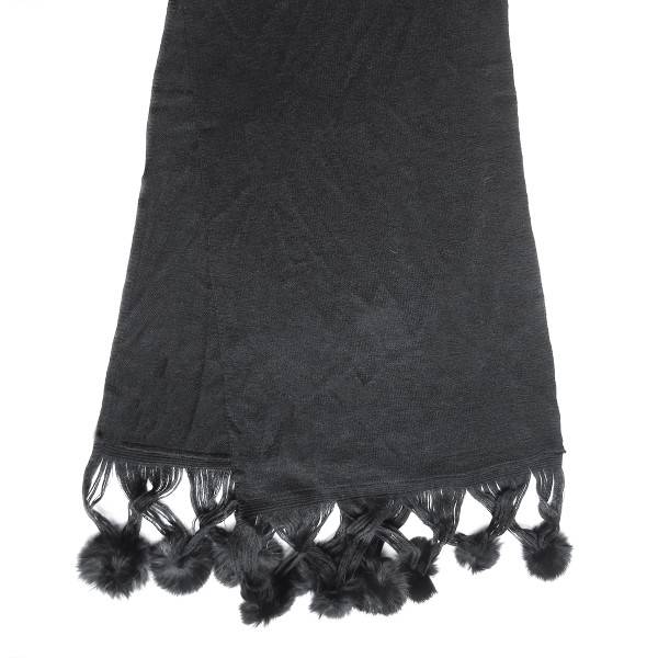 Sonia Originelli Schal Angora Viskose Bommel Winter Soft Heißer Verkauf