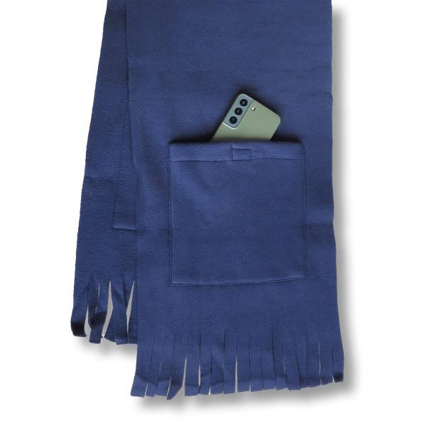 Sonia Originelli Schal Fleece Taschen Fransen Winter Zeitlich begrenztes Angebot